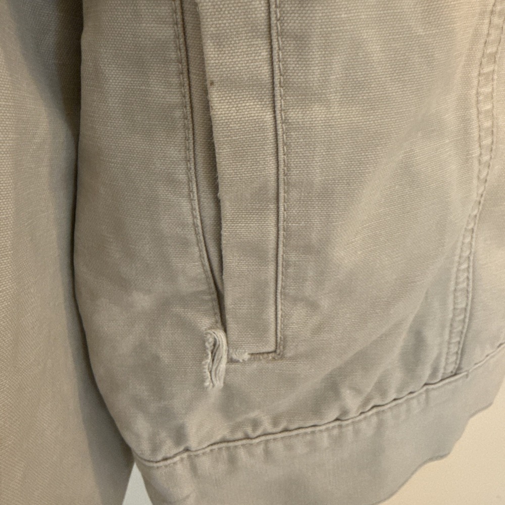 L.L.Bean Beige Khaki Vintage Jacket Men's Size X-Large 4 Pockets - Picture 4 of 8
